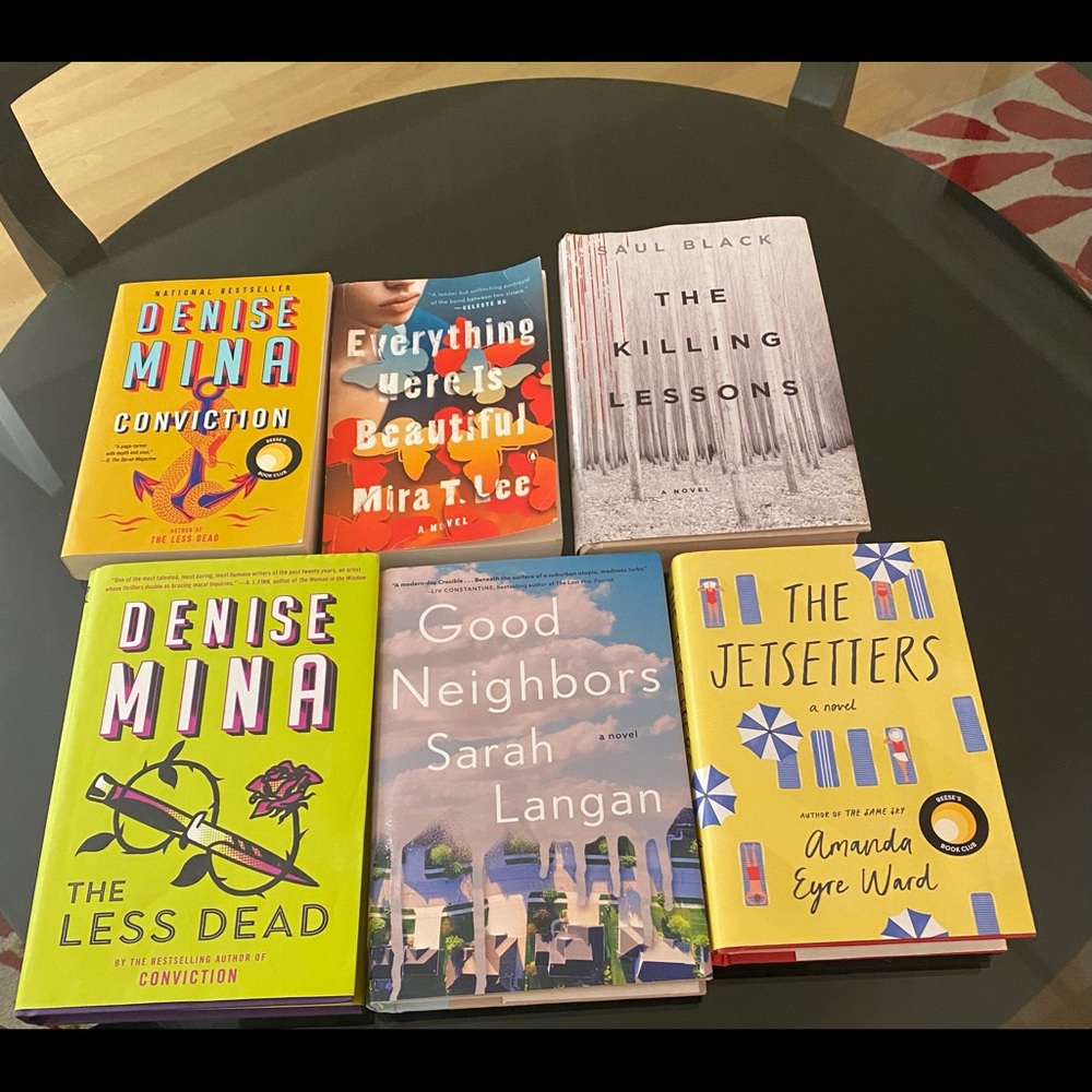 Set of 6 hardback/paperback books in good condition pre-read interesting mix